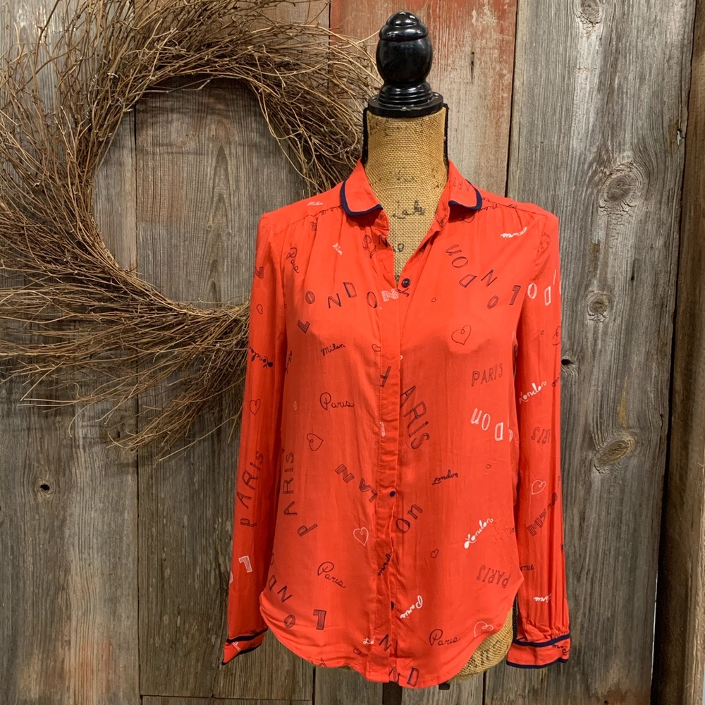 Maeve Red Art House Shirt